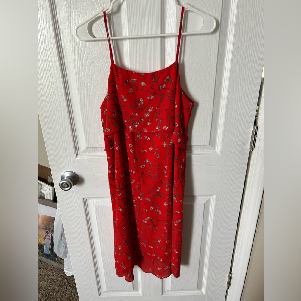 Women’s Red Chiffon Dress